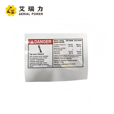 Decal Capacity Panel Carrier Acc 1254919 For GENIE suppliers